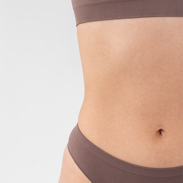 close up of womans abs